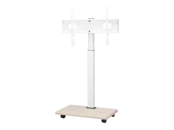 Suporte para TV com Rodízios SucceBuy, Ecrãs de 812,8-1778 mm,Carrinho Móvel, Rotação de 25°, Altura Ajustável, 40 kg, VESA 60 x 40 cm,Sala de Estar/Exterior