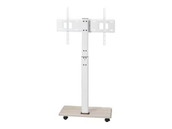 Suporte para TV com Rodízios SucceBuy, Ecrãs de 812,8-1778 mm,Carrinho Móvel, Rotação de 25°, Altura Ajustável, 40 kg, VESA 60 x 40 cm,Sala de Estar/Exterior
