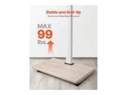 Suporte para TV com Rodízios SucceBuy, Ecrãs de 812,8-1778 mm,Carrinho Móvel, Rotação de 25°, Altura Ajustável, 40 kg, VESA 60 x 40 cm,Sala de Estar/Exterior