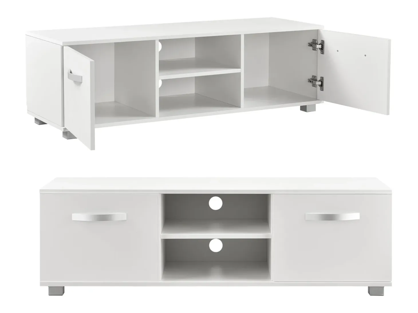 Suporte para TV com suporte para TV de 120 cm branco 03_0005871