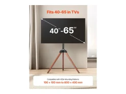 Suporte para TV com Tripé SucceBuy , Para Quarto, Estúdio, Sala de Estar, Compatible com Ecrãs Planos/Curvos de 1016-1651 mm, Capacidade de Carga 45 kg