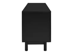 Suporte para TV de 175 cm, móvel para televisão com 4 portas sem puxadores e prateleiras ajustáveis, preto.