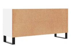 Suporte para TV multimídia prateleira para TV aparador armário para TV sala de jantar sala de estar quarto 103,5 x 30 x 50 cm madeira engenheirada branca 02_0025640