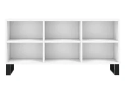 Suporte para TV multimídia prateleira para TV aparador armário para TV sala de jantar sala de estar quarto 103,5 x 30 x 50 cm madeira engenheirada branca 02_0025640