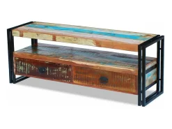 Suporte para TV/aparador design prático madeira maciça reciclada 2502154