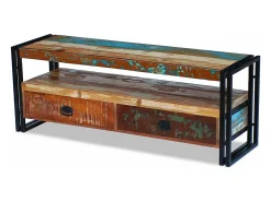 Suporte para TV/aparador design prático madeira maciça reciclada 2502154