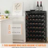 Suporte para Vinhos, SucceBuy Suporte Modular em Bambu para 42 Garrafas, 7 Níveis, com Prateleira de Mesa para Exposição