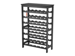 Suporte para Vinhos, SucceBuy Suporte Modular em Bambu para 42 Garrafas, 7 Níveis, com Prateleira de Mesa para Exposição