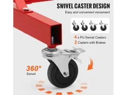 Suporte SucceBuy para Tinta Ajustável em Altura, com 8 Ganchos Resistentes e uma Capacidade de Carga Máxima de 30 kg - Organização Perfeita para Projetos