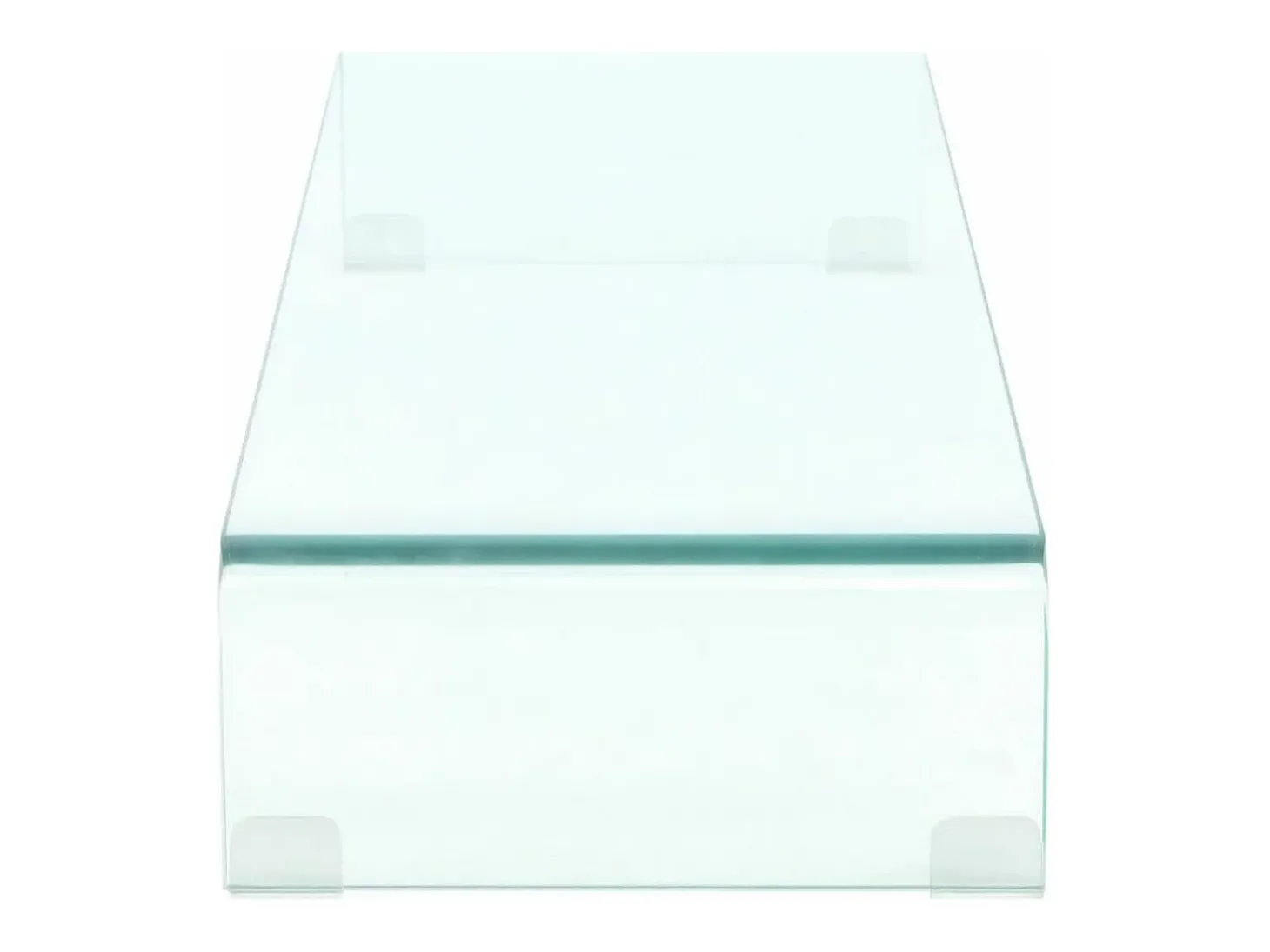 Suporte/aparador de TV prático e de design para monitor de 90 cm vidro transparente 2502254