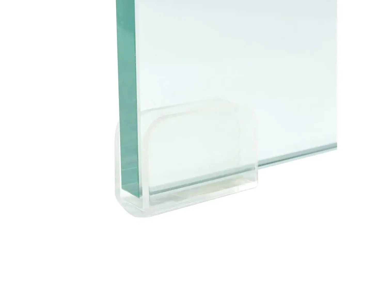 Suporte/aparador de TV prático e de design para monitor de 90 cm vidro transparente 2502254