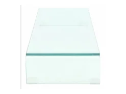 Suporte/aparador de TV prático e de design para televisão/monitor 110 cm vidro transparente 2502034