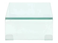 Suporte/aparador de TV prático e de design para monitor de 40 cm vidro transparente 2502257