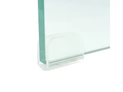 Suporte/aparador de TV prático e de design elegante para monitor de 70 cm vidro transparente 2502255