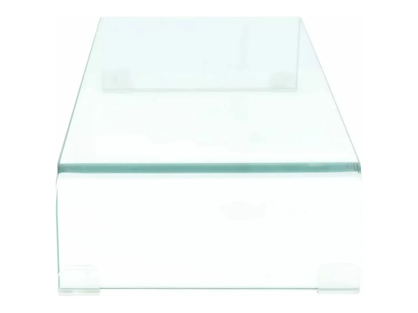 Suporte/aparador de TV prático e de design elegante para monitor de 70 cm vidro transparente 2502255