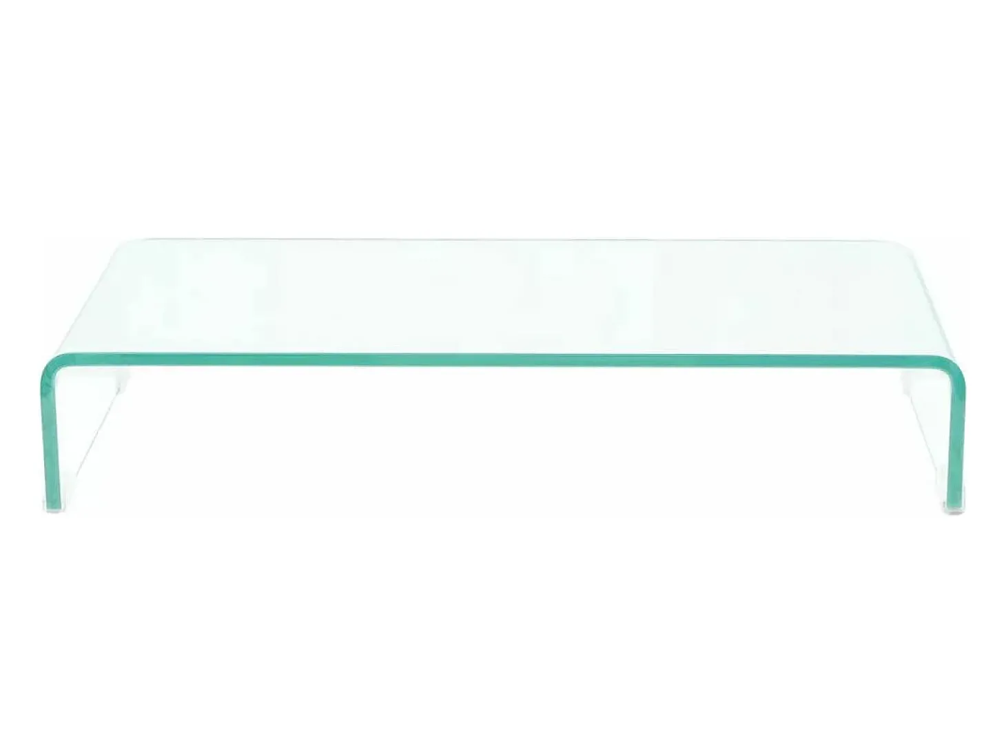 Suporte/aparador de TV prático e de design elegante para monitor de 70 cm vidro transparente 2502255