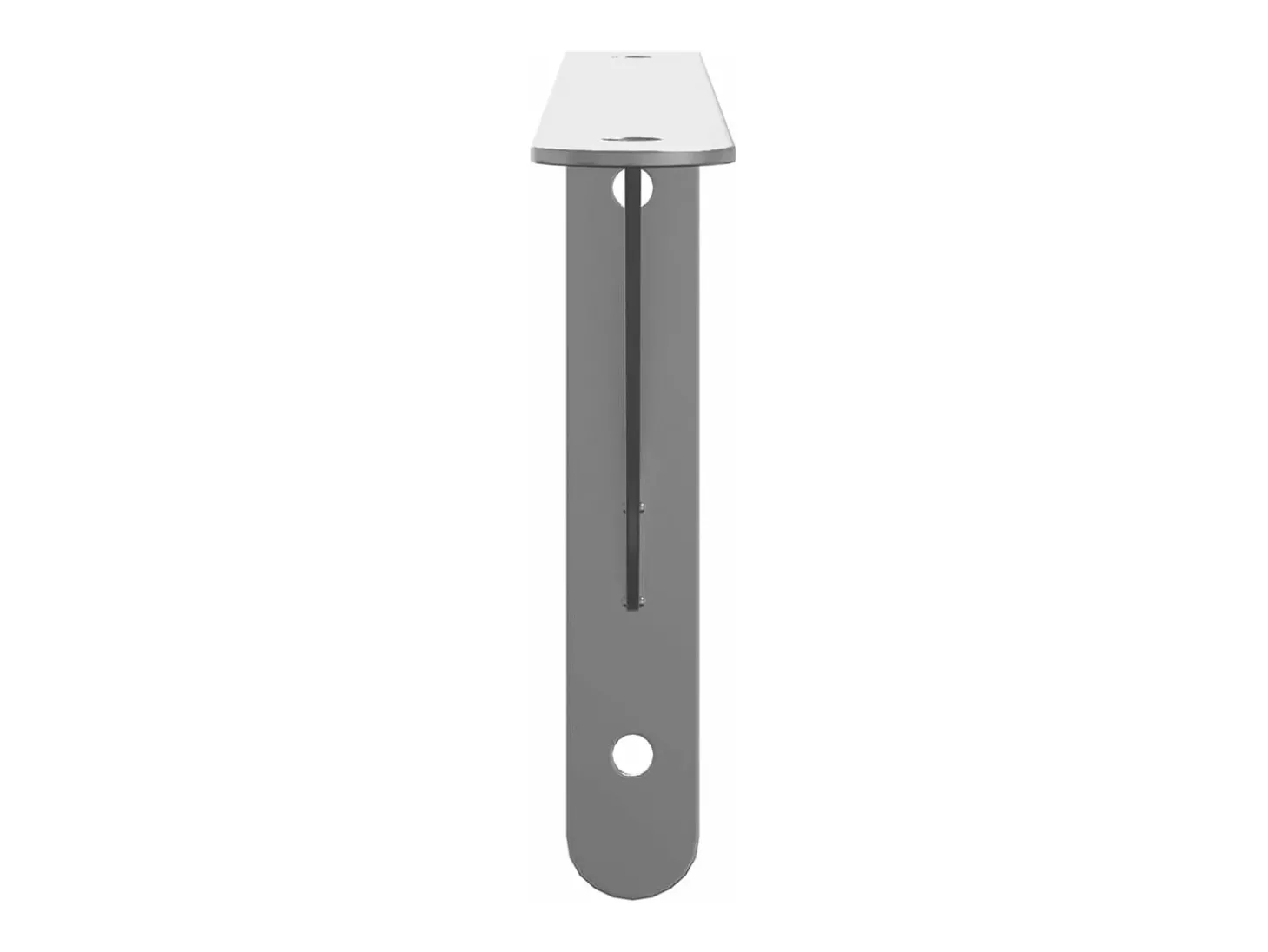Suportes prateleira 4pcs 30x2,5x15,5 cm aço inoxidável prateado PT567630