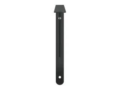 Suportes prateleira 4pcs 40x2,5x25 cm aço inoxidável preto PT251453