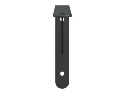 Suportes prateleira 4pcs 23,5x2,5x15,5 cm aço inoxidável preto PT497396