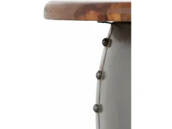 Swaran | Mesa de café 75 cm em madeira de manga castanha Metal