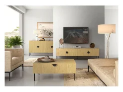 Table Basse - Couleur Chêne - Collection MONDO
