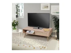 Table basse ALTA chêne clair – Design scandinave et rangement pratique