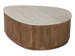 Table basse en bois massif collection DELHI 100cm - Style ethnique et design