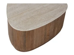 Table basse en bois massif collection DELHI 100cm - Style ethnique et design