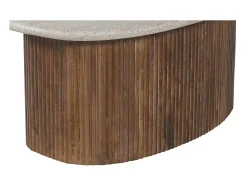 Table basse en bois massif collection DELHI 90cm - Style ethnique et design