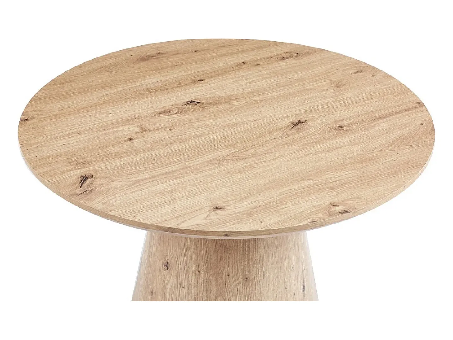 Table basse ronde collection TIGNES – Décor effet pin – D80 x H47 cm