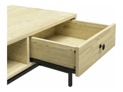 Tamlin | Mesa de apoio com 1 gaveta em MDF Nature