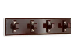 Teclado 10x40x13 cm castanho