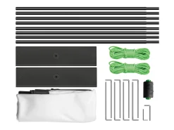 Tela de Cinema ao Ar Livre SucceBuy com Suporte - 381cm, 16:9 HD 4K Portátil para o Interior e o Exterior Cinema em Casa Jogos Escritório