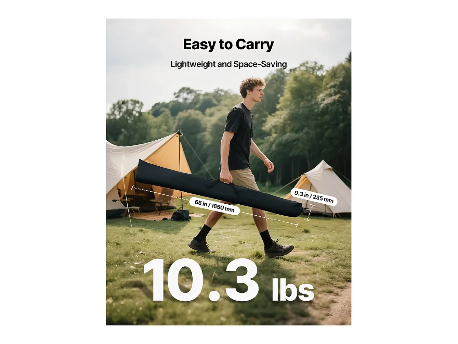 Tela de Projeção SucceBuy com Tripé de 152,4 cm, Lona de Projeção Portátil e Amassável, Grande Ângulo de Visão 160°, 16:9 4K HD