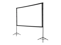 Tela de Projeção SucceBuy de 254 cm com 2 Tripés, Lona de Projeção Portátil e Amassável, Grande Ângulo de Visão 160°, 16:9 4K HD
