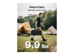 Tela de Projeção SucceBuy de 254 cm com 2 Tripés, Lona de Projeção Portátil e Amassável, Grande Ângulo de Visão 160°, 16:9 4K HD