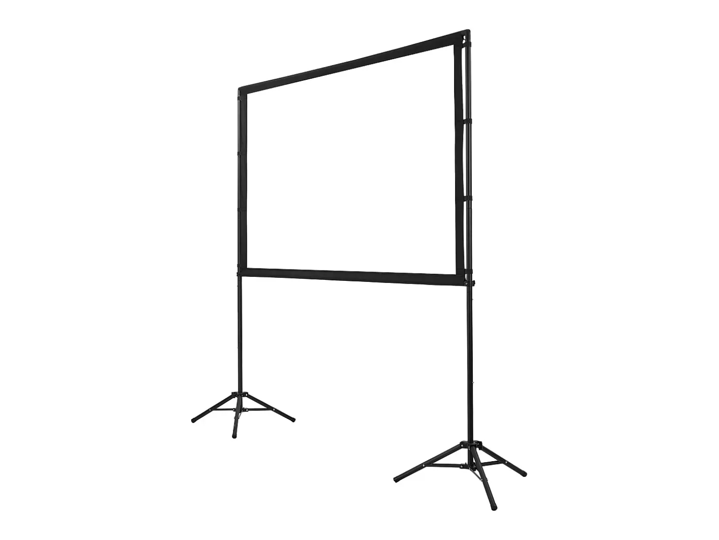 Tela de Projeção SucceBuy de 213,4 cm com 2 Tripés, Lona de Projeção Portátil e Amassável, Grande Ângulo de Visão 160°, 16:9 4K HD, com Bolsa