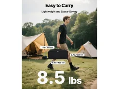 Tela de Projeção SucceBuy de 213,4 cm com 2 Tripés, Lona de Projeção Portátil e Amassável, Grande Ângulo de Visão 160°, 16:9 4K HD, com Bolsa