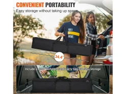 Tela de Projeção SucceBuy Portátil com Base, 381 cm, 16:9 HD de Duas Faces Anti-rugas e Grande Ângulo de Visão, para Projetores de Cinema em Casa