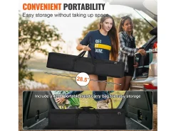 Tela de Projeção SucceBuy Portátil com Base, 254 cm, 16:9 HD de Duas Faces Anti-rugas e Grande Ângulo de Visão, para Projetores de Cinema em Casa