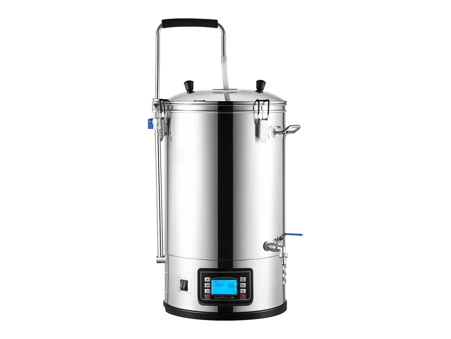 Tina de Mistura SucceBuy | Sistema de Mistura de Cerveja Todo-em-Um Pan com Bomba de Circulação 30 L