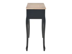 Toucador/mesa consola com 3 gavetas preto