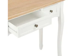 Toucador/mesa consola com 3 gavetas branco