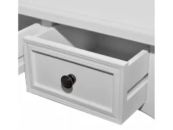 Toucador/mesa consola com três gavetas branco