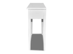 Toucador/mesa consola com duas gavetas branco