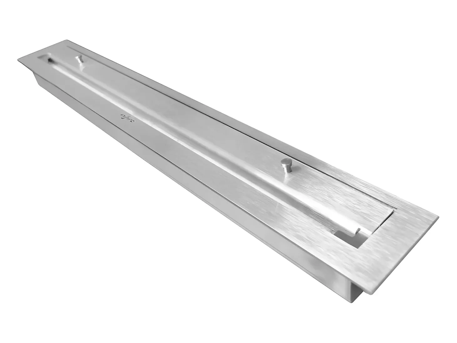 U1000.2 Lareira embutida a bioetanol design com vidro aberto em 3 lados Queimador de 2 litros