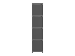 Unid. prateleiras 12 cubos c/ caixas 103x30x141 cm tecido cinza PT394198