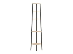 Unidade 5 prat. de canto 45,5x31,5x180 cm castanho-claro/preto PT773860