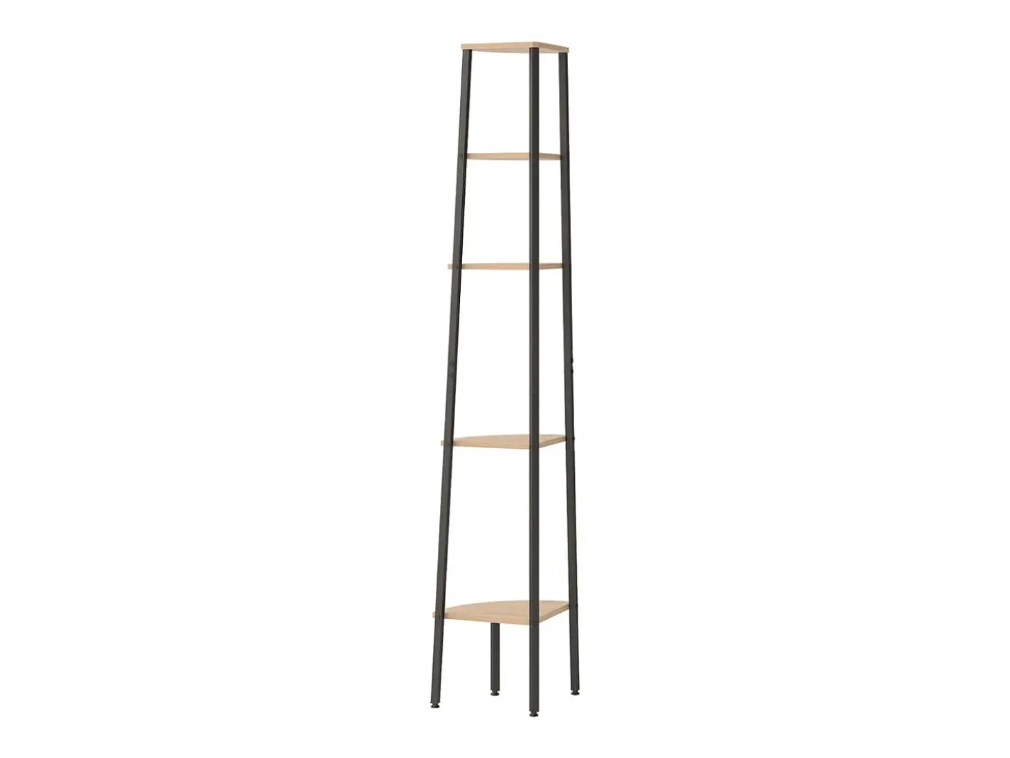Unidade 5 prat. de canto 45,5x31,5x180 cm castanho-claro/preto PT773860