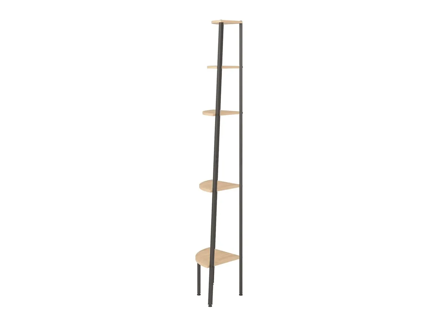 Unidade 5 prat. de canto 45,5x31,5x180 cm castanho-claro/preto PT773860